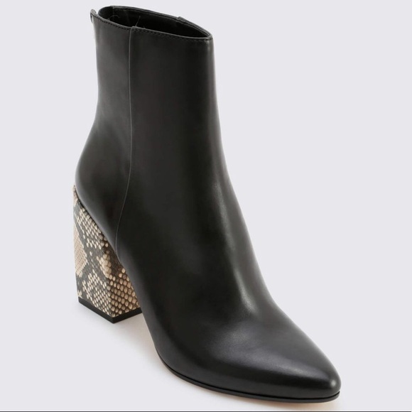 🍃💕Dolce Vita Leather Contrast Block Heel Bootie - Picture 6 of 8